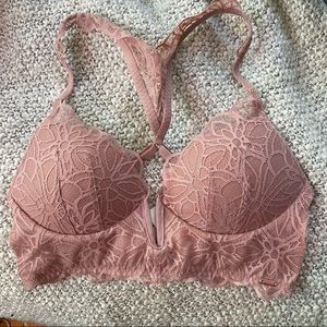 PINK lace bralette